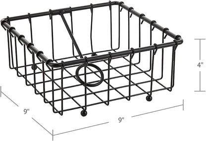 Metal Buffet Caddy Tabletop Organizer, Flatware Napkin and Plate Picnic Caddy Stackable Serving Set for Kitchen, Picnic, Camping, Party,Dining, Entertaining, Parties,Thanksgiving