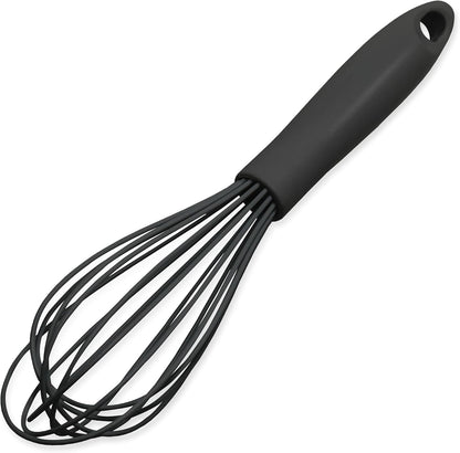 Chef Craft Premium Silicone Wire Cooking Whisk, 10.5 Inch, Red