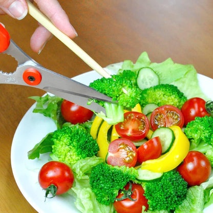 CANARY Japanese Kitchen Scissors Heavy Duty 8.2", Made in JAPAN, Dishwasher Safe Come Apart Blade, Multipurpose Kitchen Scissors, Sharp Serrated Japanese Stainless Steel, Black