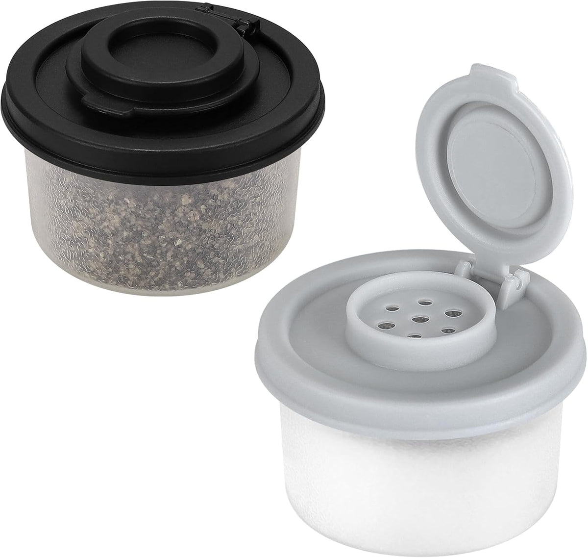 Accmor Salt and Pepper Shakers, Mini Salt Shaker to go Moisture Proof Salt Pepper Shakers Spice Container Dispenser for Camping Picnic Lunch Boxes Travel Kitchen