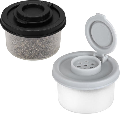 Accmor Salt and Pepper Shakers, Mini Salt Shaker to go Moisture Proof Salt Pepper Shakers Spice Container Dispenser for Camping Picnic Lunch Boxes Travel Kitchen