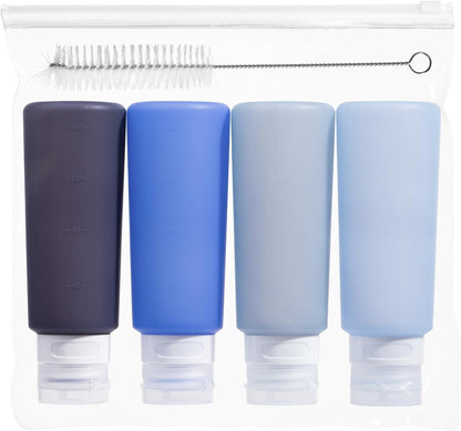 MICEBAY 2 oz Condiment Squeeze Bottles, Leakproof Salad Dressing Container