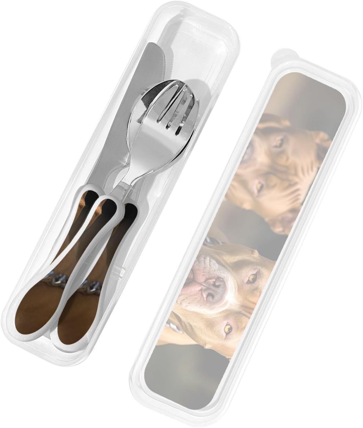 3-Piece Kids Silverware Set With Storage Case, Stainless Steel Reusable Children Safe Knife Spoon Fork Set Sugar Skulls Children Flatware Set For Kids Lunch Box