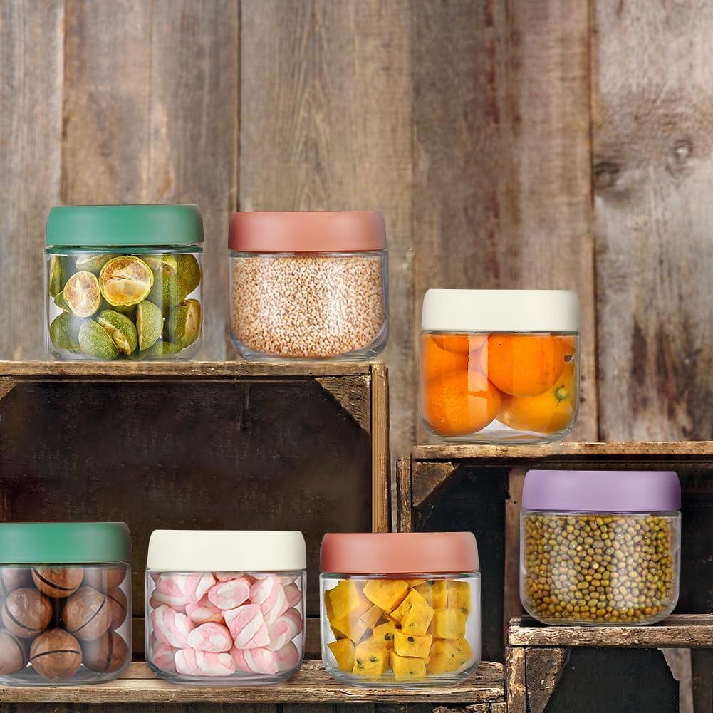 10oz Overnight Oats Containers with Lids - 2 Pack Bulk Airtight Glass Jars Meal Prep Jar for Yogurt Salad, Smoothies, Reusable Full Storage Containers appliance (Leakproof, Dishwasher & Freezer Safe)