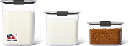 Rubbermaid Brilliance Pantry Airtight Food Storage Container, BPA-Free 7.8 Cup, Ideal for Brown Sugar - Efficient, Leak-Proof and Dishwasher-safe