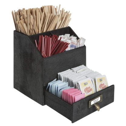 American Metalcraft PWC7 Poplar Wood Caddy, Natural, 7 1/2-Inches