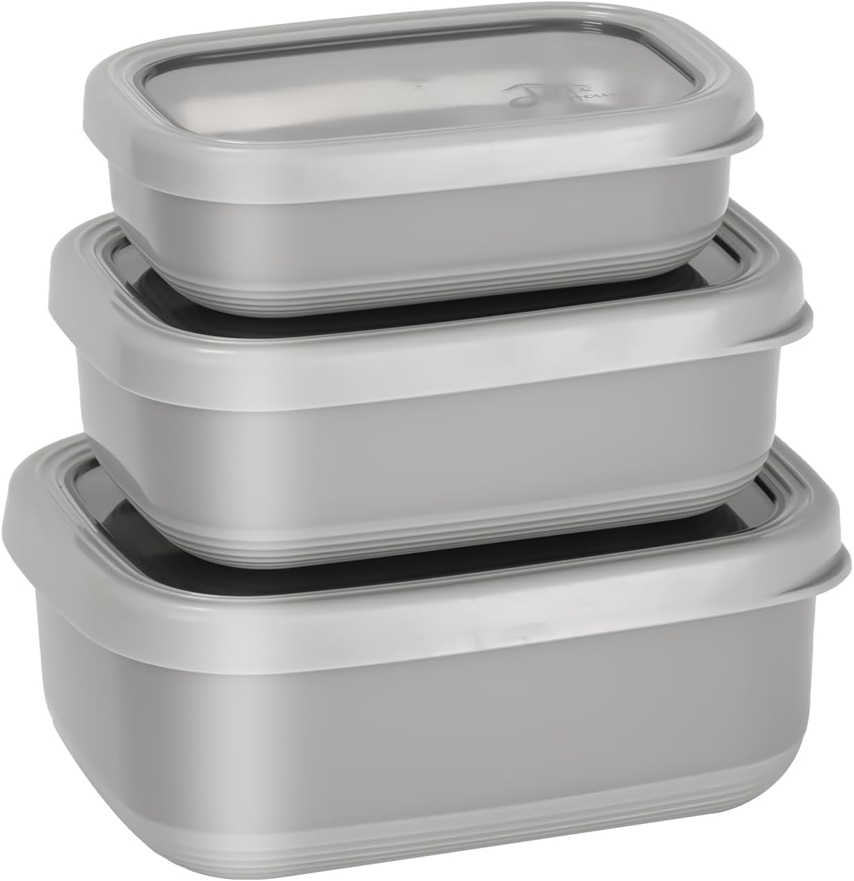Lille Home Leak Proof Stainless Steel Lunch Snack Containers Set - Ideal for Educational Settings and Daycare - Nesting Trio with Silicone Lids - 47oz+30oz+16oz - Pink