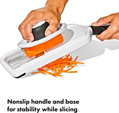 OXO Good Grips Precision Handheld Mandoline, Mandoline Slicer, Adjustable Thickness Vegetable Slicer for Everyday Prep
