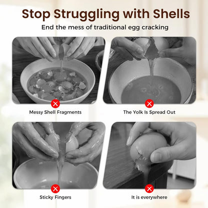 3 Pcs Egg Shell Opener, Portable Egg Separator Tool for Baking，Mix