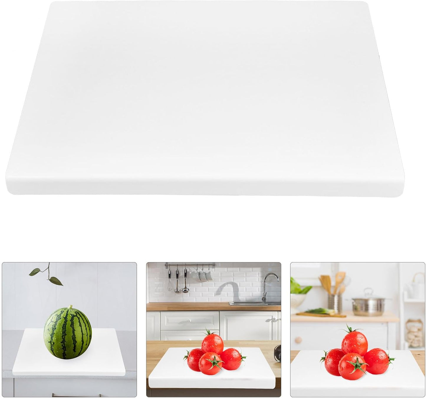 Uonlytech Acrylic Non-slip Cutting Board 16.7x12.8 Inch Large Kitchen Chopping Mat for Fruits Vegetables Bread with 3mm Thickness Countertop Protection