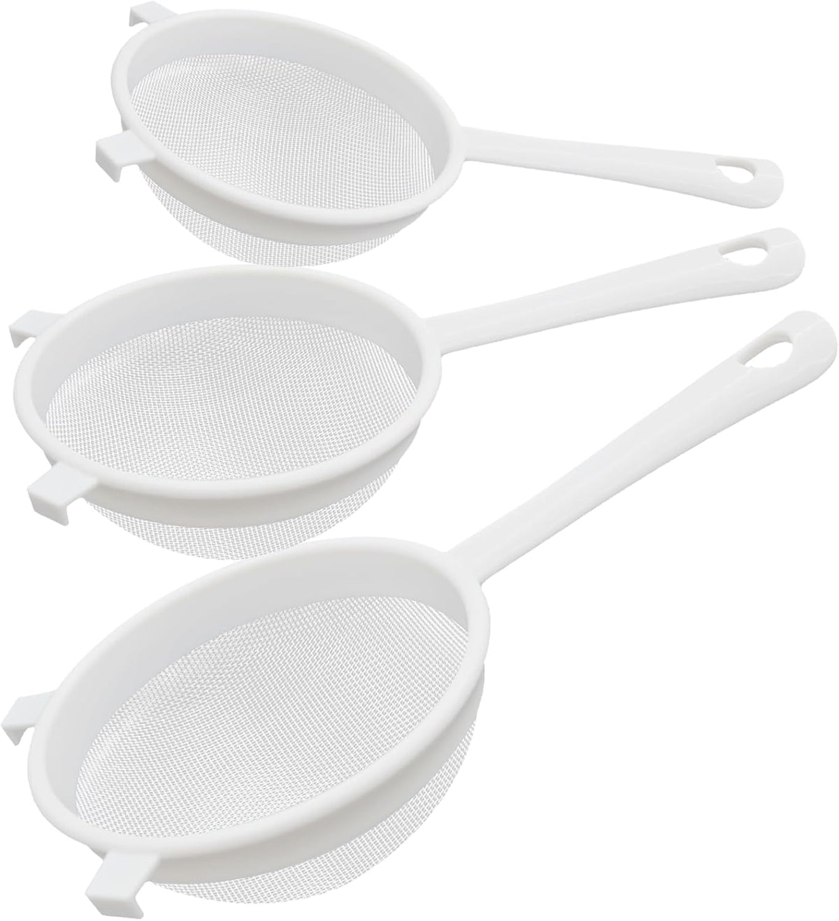 Fine Mesh Strainer Set, Plastic Nylon Sieve Colander for Kefir