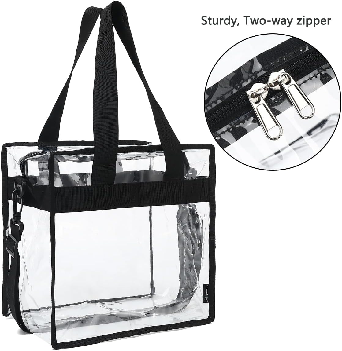 FlowFly Insulated Lunch Cooler Bag - Tote Bag Organizer for Women/Men, Black - Colors A