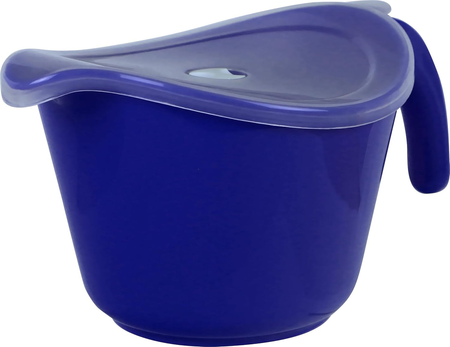 Batter Bowl With Pour Spout, Non-Slip Base,Space Saving Detachable Handle with Lid, 2 QT Heavy Duty BPA-Free Microwave & Dishwasher Safe (Fresh Lemons)
