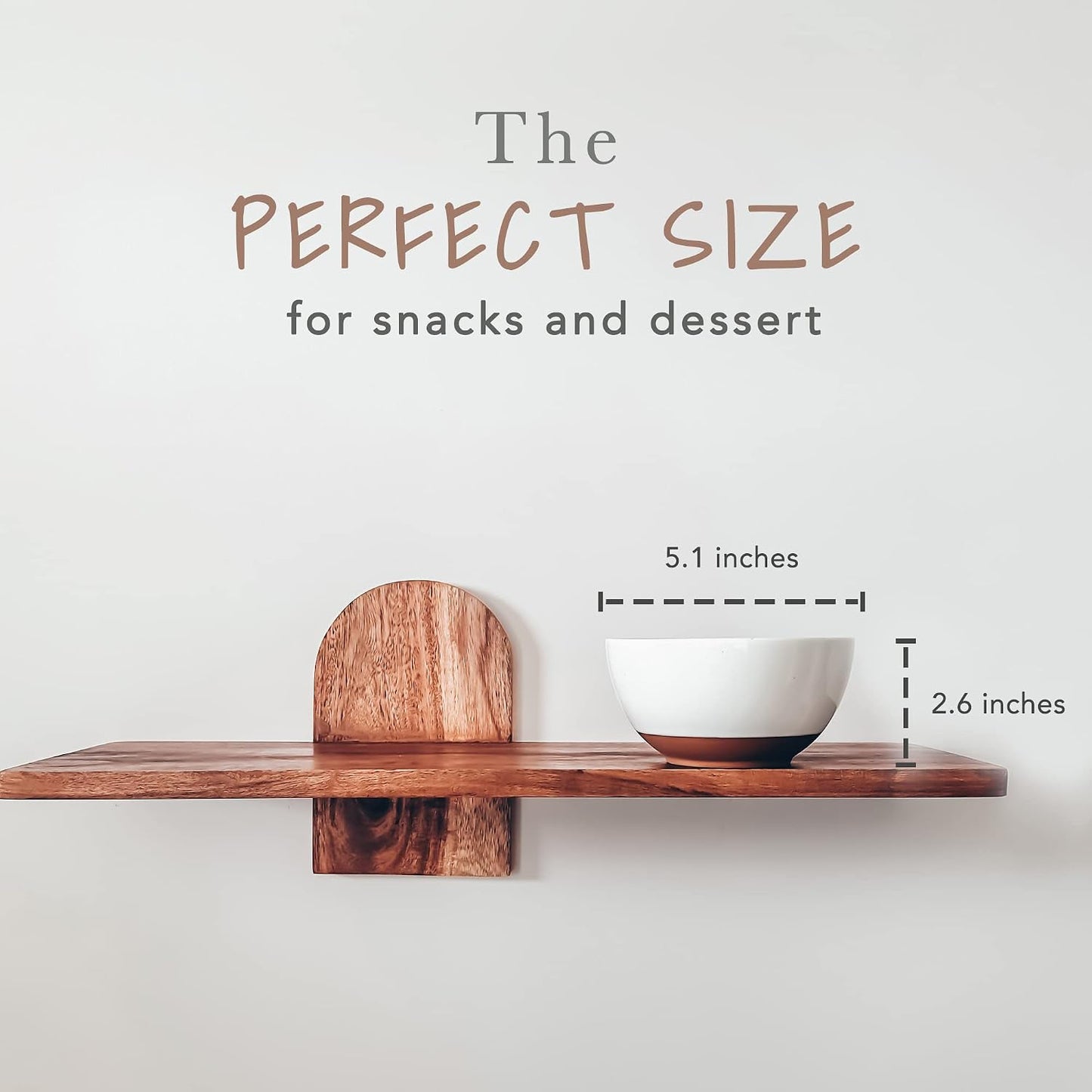 Mora Ceramic Artisan Matte Small Dessert Bowls - 16oz, Set of 6 - Microwave, Oven and Dishwasher Safe, For Rice, Ice Cream, Soup, Snacks, Cereal, Chili, Side Dishes etc - Microwavable Kitchen Bowl