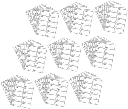 NUOBESTY 5bags Removable Food Date Labels Kitchen Storage Bin Stickers PVC for Organizing