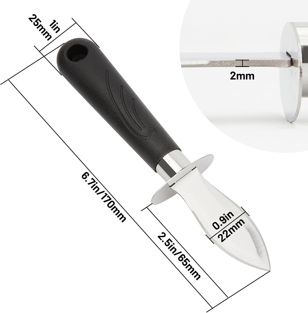 Oyster Shucker Set - 2 Oysters Shucking Knives and Cut Resistant Gloves- Seafood Opener Kit Tools for Oysters, Clam, Shellfish, Crab, Kitchen Tools, Premium Kitchen Knife Tools Gift