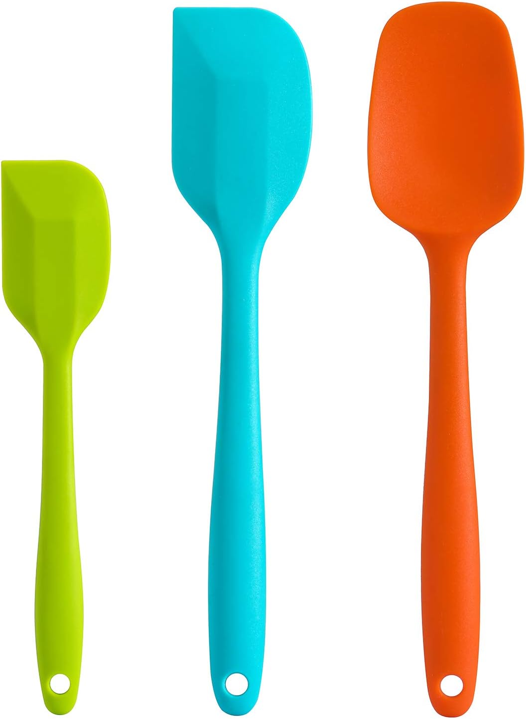 Silicone Spatula Set - Rubber Spatula - 600°F Heat Resistant Baking Spoon & Spatulas(Dark Grey)