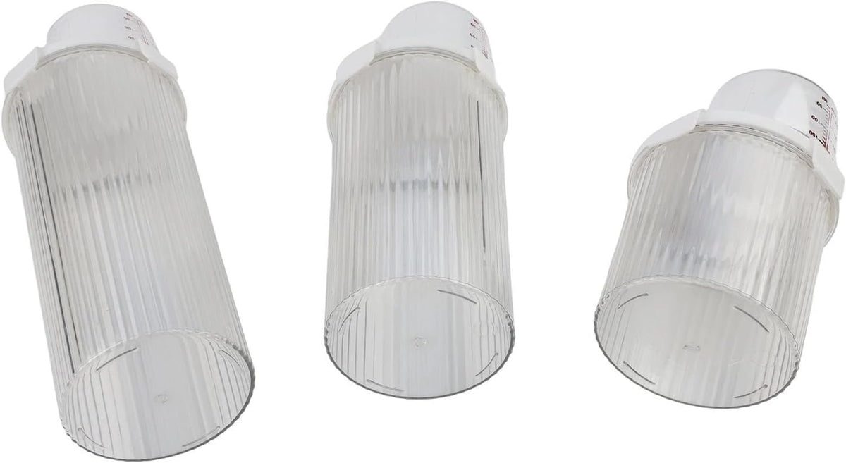 Food Cereal Storage Container With Pour Spout And Measuring Cup, Airtight Plastic Rice Dispenser For Pantry, Grains(Small+Medium+Large)