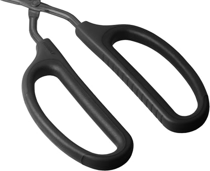 HINMAY Stainless Steel Scissor Tongs 10-Inch and 12-Inch Set, Set of 2