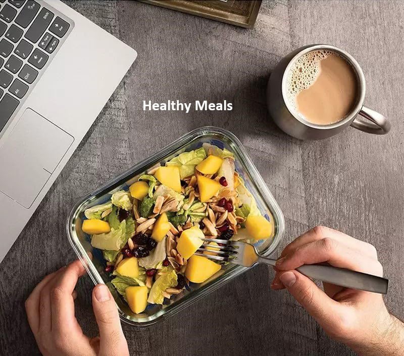 5 Pack 37oz Large Glass Food Storage Containers with Lids, Lunch Meal Prep Containers Boxes with Leak Proof Lids for Oven Freezer Microwave, Dishwasher Safe