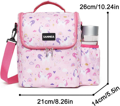 Lunch Bag for Kids Coole Lunch Box Tote for Women Girls Boys Children Student Insulated Bento Bag for School Work Picnic Outdoor Activities