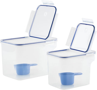 Lock & Lock Storage Bins Food Storage Container with Flip-top lids (Large)