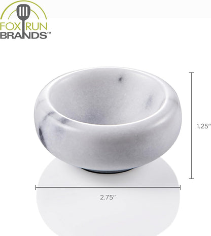 Fox Run Natural Black Marble Pinch Bowl, Small 1 oz Spice, Sauce, and Condiment Bowl