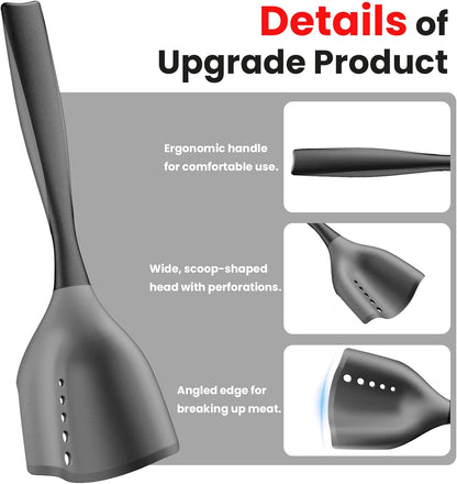 Meat Chopper Spatula Ground Beef Potato Masher Hamburger Smasher Tool