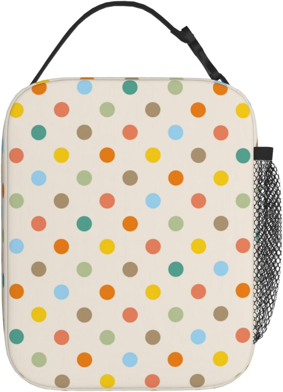 70s Retro Mushroom Floral Insulated Lunch Bag Reusable Cooler Lunch Box Portable Leakproof Thermal Container Tote Bags for Girls Boys School Travel