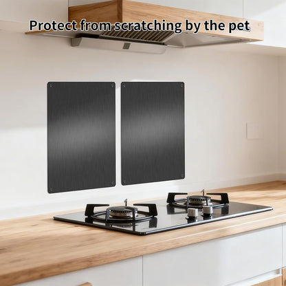 Stainless Steel Stove Backsplash, Kitchen Splatter Shield Silver 12"x16"