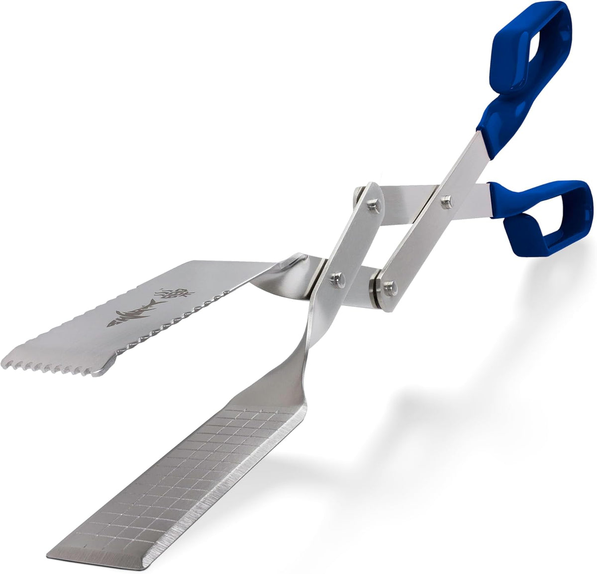 Steak Grill Tongs - 17 inch Red. Professional outdoor grilling utensil. Long reach Barbeque Grilling Tongs. Ideal for steak, fish, burger, and sausage