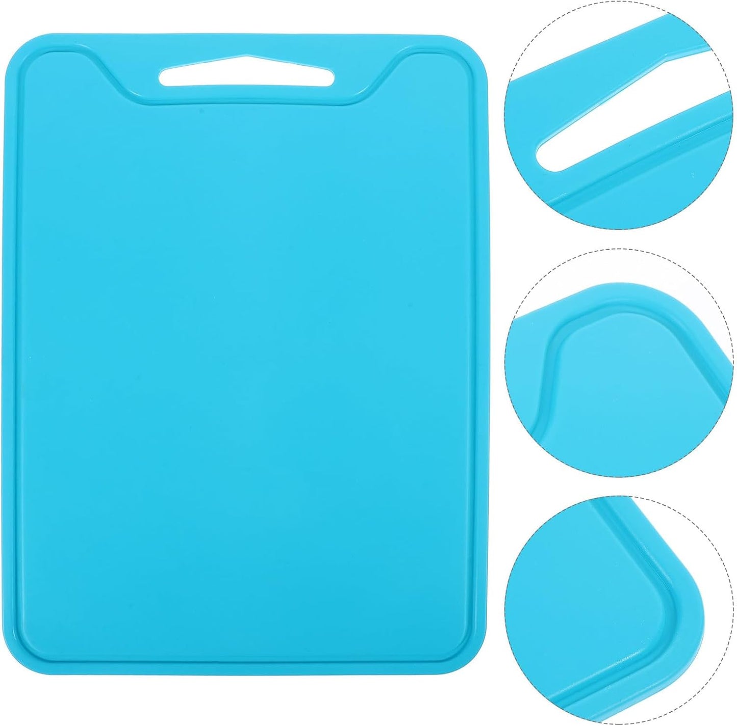 Foldable Non-slip Silicone Cutting Board Kitchen Food Prep Mat Household Fruit and Meat Chopping Board for Indoor and Outdoor Use, Blue