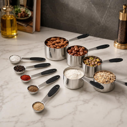 Magnetic Measuring Cups and Spoons Set