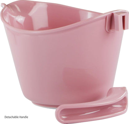 Batter Bowl With Pour Spout, Non-Slip Base,Space Saving Detachable Handle with Lid, 2 QT Heavy Duty BPA-Free Microwave & Dishwasher Safe (Fresh Lemons)