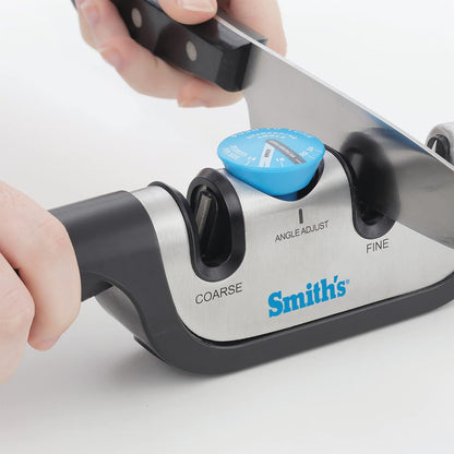 Smiths Adjustable Manual Knife Sharpener Gray/Yellow S-50264