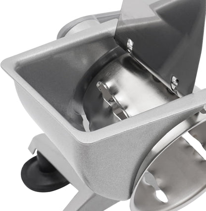 DYRABREST Manual Vegetable Cutter Rotary Cheese Grater Shredder Vegetable Fruit Chopper Cutter Machine Manual Cheese Grating Tool Multifunctional Food Grinder with 5 Drum Blades