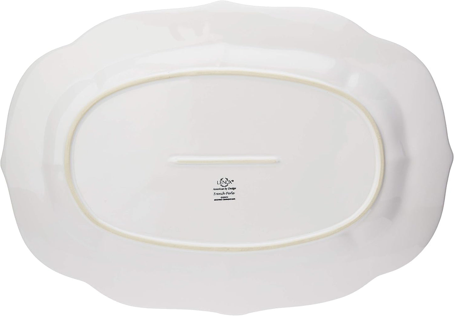 Lenox French Perle Chip and Dip Tray, White -