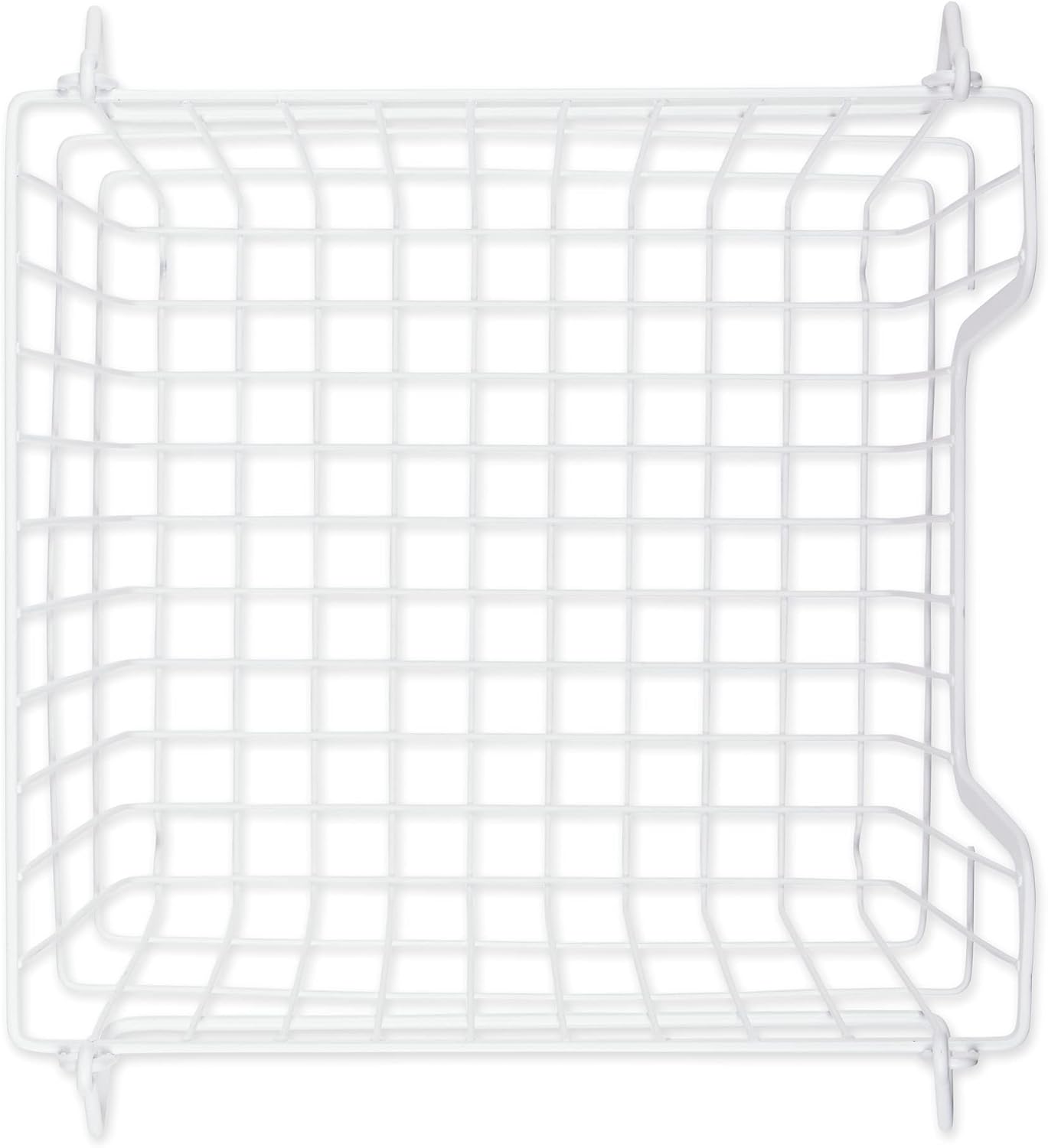 DII Metal Wire Mesh Stackable Utility Storage Bin, Small Round, 12x12x10", Bronze