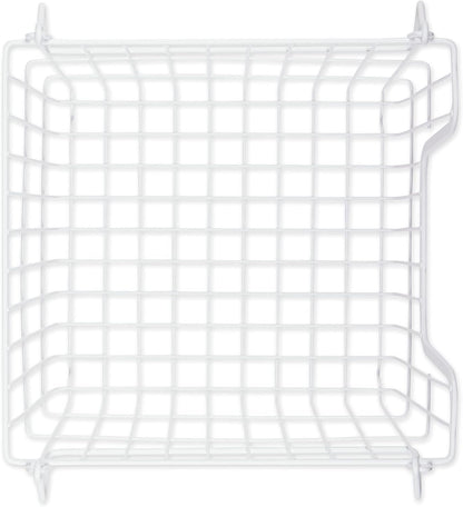DII Metal Wire Mesh Stackable Utility Storage Bin, Small Round, 12x12x10", Bronze