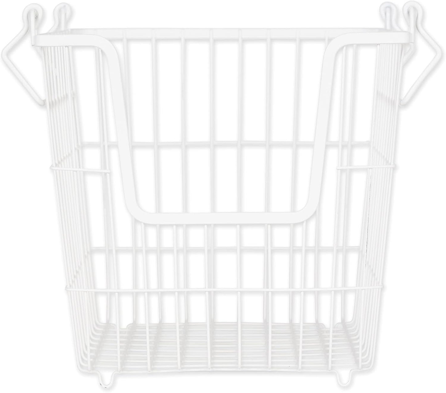 DII Metal Wire Mesh Stackable Utility Storage Bin, Small Round, 12x12x10", Bronze