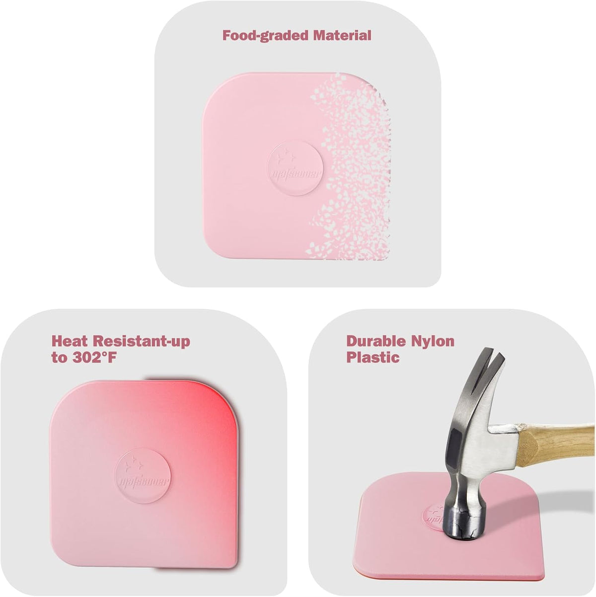 Pan Scraper, Pot & Dish Scraper Plastic, Sturdy Scraper Kitchen Tool