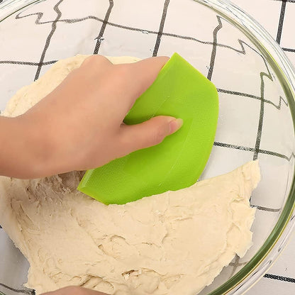 Suanyok Dough Bowl Scraper - Flexible Plastic Multi-Function Kitchen tools