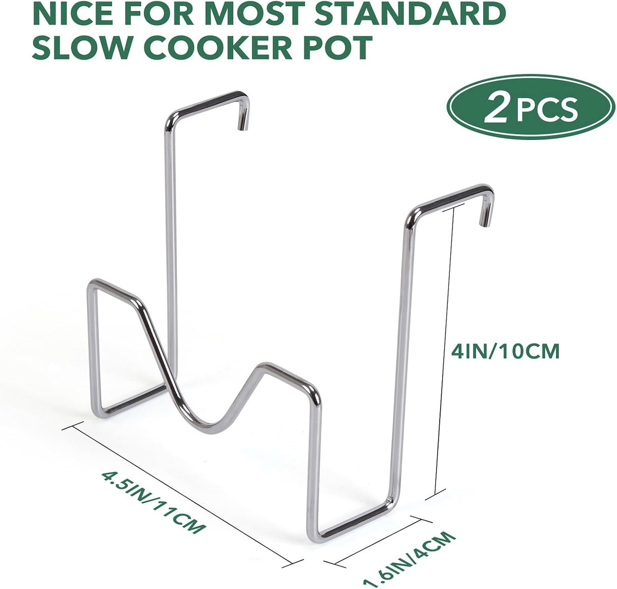 Crock Pot Lid Holder,Stainless Steel Crockpot Lid Holder Attachment,Crockpot Cover Holder,Slow Cooker Lid Holder,Lid Hanger For Crock Pot while Cooking