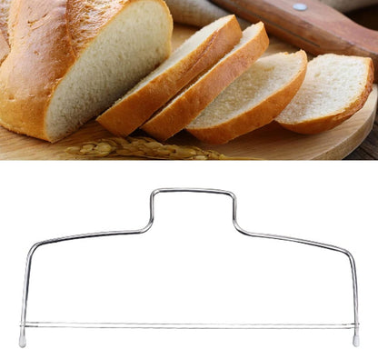 Cake Cutter,Stainless Steel 8 Gear Adjustable Wire Cake Cutter Cake Slicer Cake Leveler Cake Cutting Wire for Kitchen Accessories Baking Tools (Two Wire)