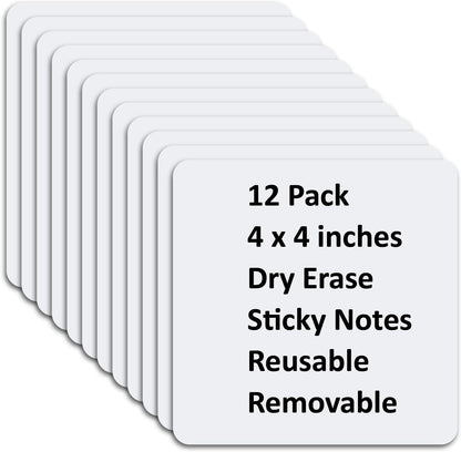 SVNOOC Multi-Use Removable Dry Erase Labels Stickers, White, Reusable Sticky Notes for Kitchen Office School All Purpose Use(1.25 * 3.5 inches White)