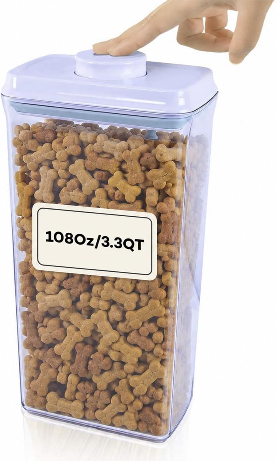 Bop Top Airtight Food Storage Containers with Lid 2 Cups / 16 oz | Kitchen Canister Sets | Air Tight Pantry Container | Pop Top Dry Food Storage Containers for Snacks, Sugar, Flour, Baking, Pasta