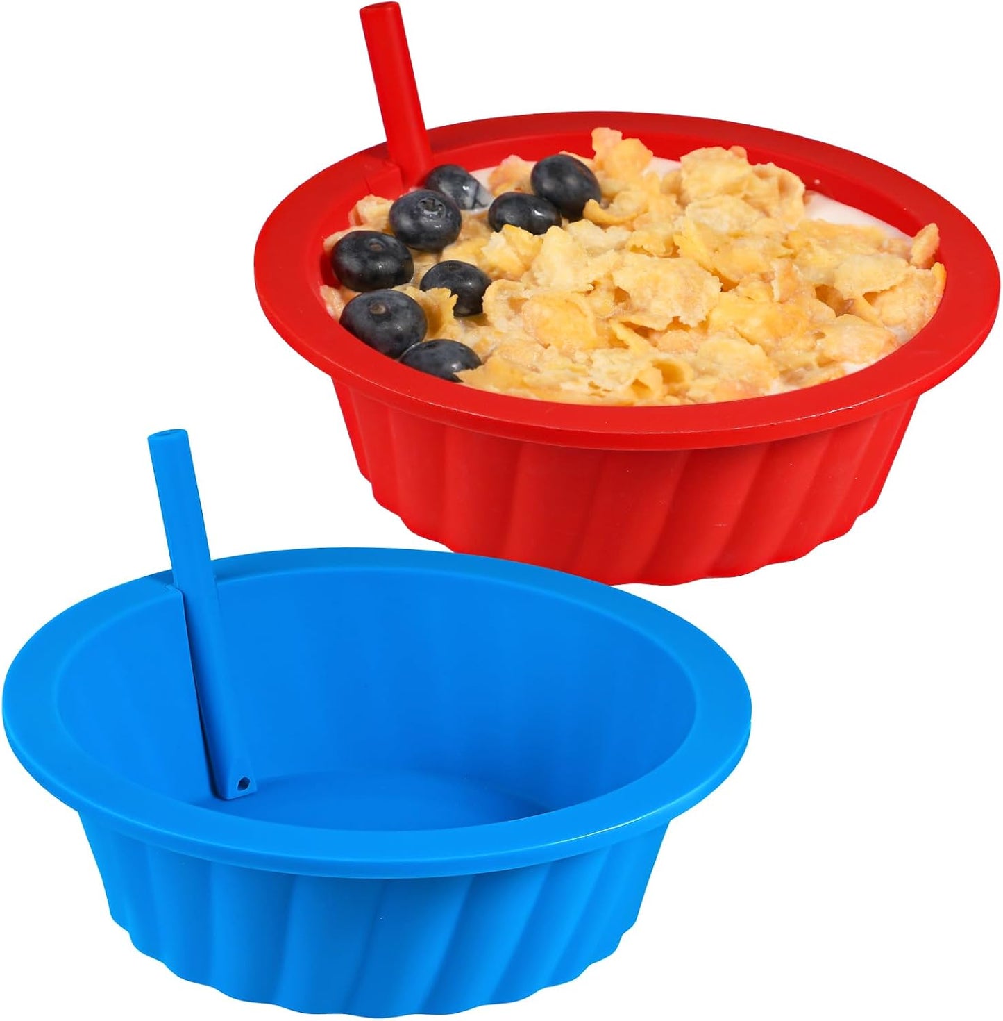 KOLUTI 6 Pack Silicone Bouillon Cups, 8oz Dessert Sauce Dipping Soup Prep Bowl, Small Ice Cream Creme Brulee Pudding Container, BPA Free, Oven, Microwave, Freezer and Dishwasher Safe