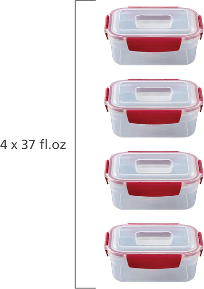 Joseph Joseph Nest Lock Plastic BPA Free Food Storage Container Set with Lockable Airtight Leakproof Lids, 10-Piece, Multi-Color