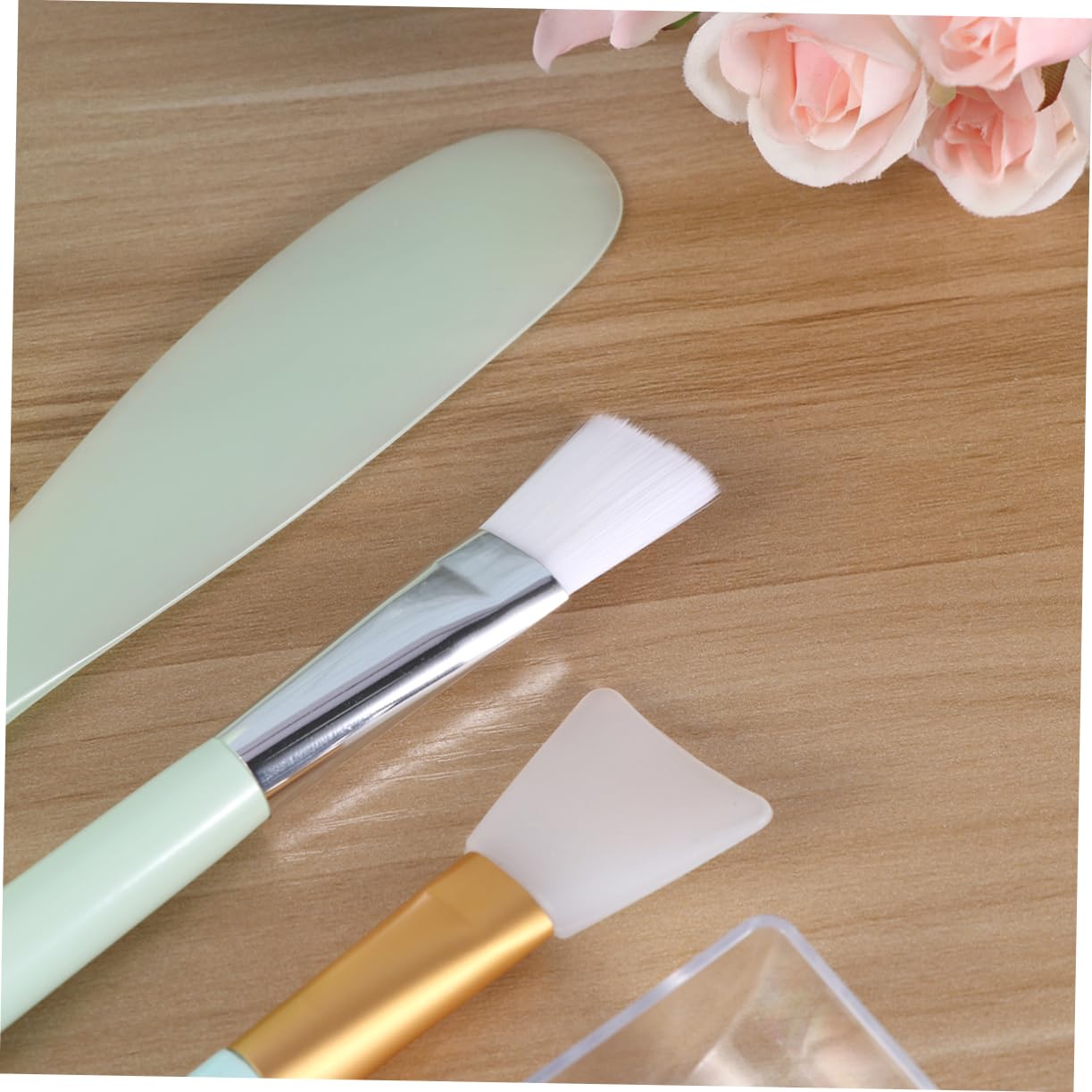 5pcs Diy Face Mask Kit Facial Mask Mixing Bowls Silicone Bowl Set Facial Stick Tool for Makeup