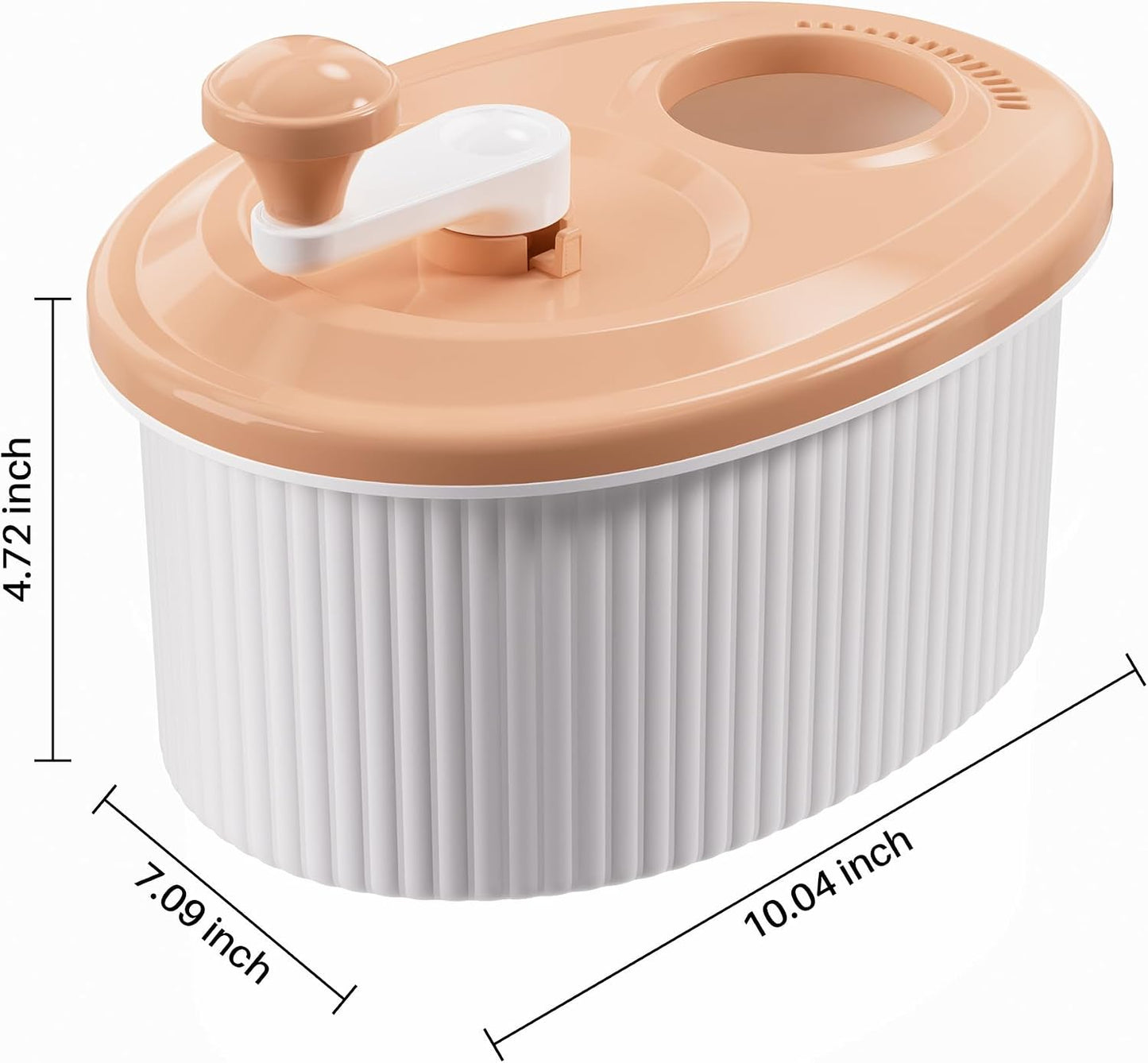 JOYMOOP Fruit Washer and Spinner with Brush, Large Cleaning Bowl for Fruits, Vegetables and Salad, Produce Scrubber